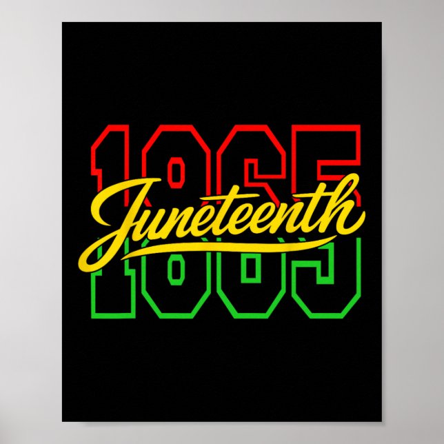 Juneteenth 1865 Kvinnor Män Barn 19:e juni 1865 Fr Poster (Framsidan)