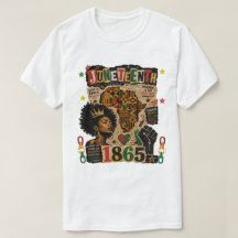 Juneteenth 1865 Svart Afro Drottning Afrikansk ken