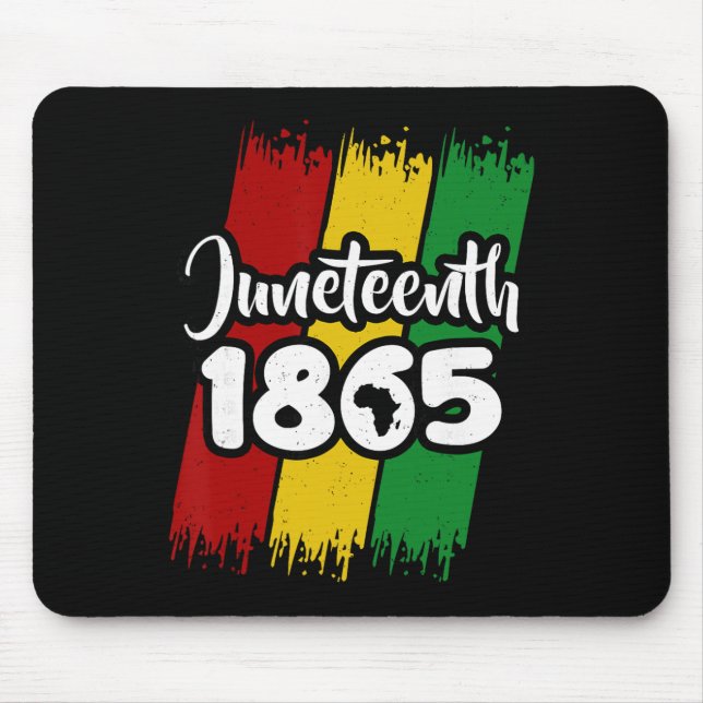 Juneteenth 1865 Svart historia Afroamerikansk frig Musmatta (Framsidan)