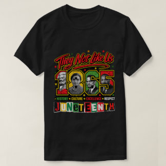 Juneteenth 1865 Svart Historia Medborgarrättsledar T Shirt