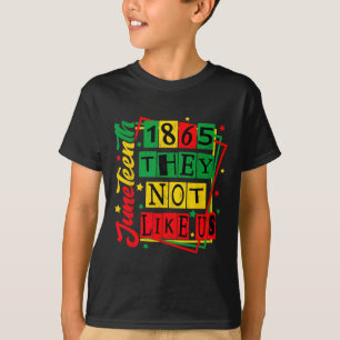 Juneteenth 1865 Svart Stolthet Historia Blm Outfit T Shirt