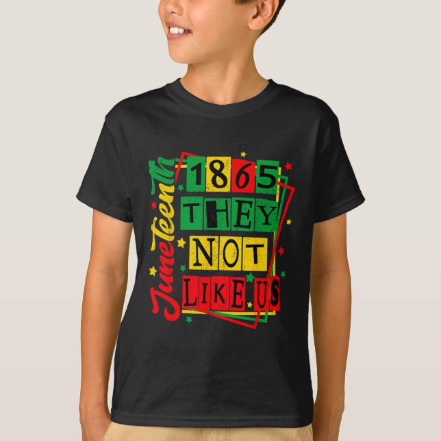 Juneteenth 1865 Svart Stolthet Historia Blm Outfit T Shirt (Framsida)