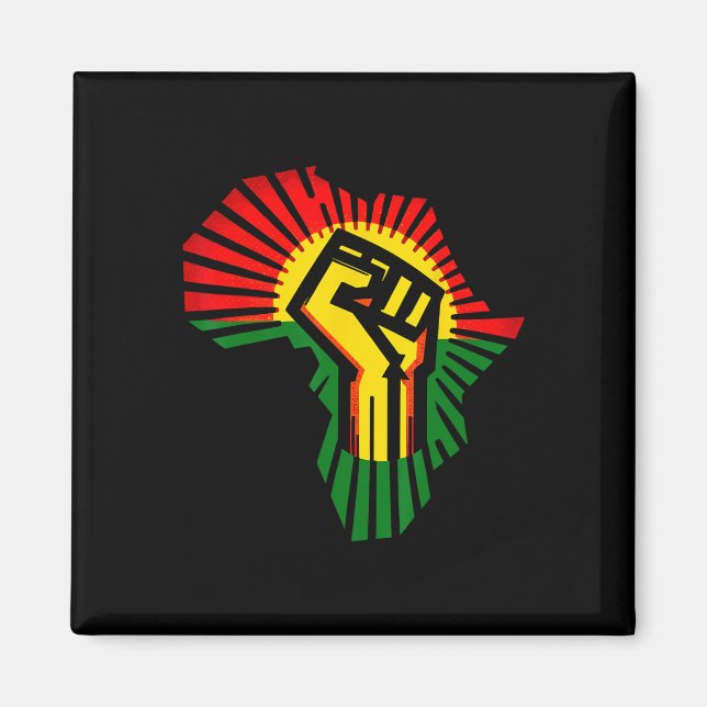Juneteenth 1865 Svarta historiemånaden Afroamerika Magnet (Framsidan)