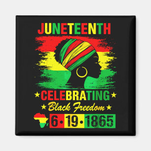 Juneteenth 19 juni 1865 amerikansk afrikan magnet