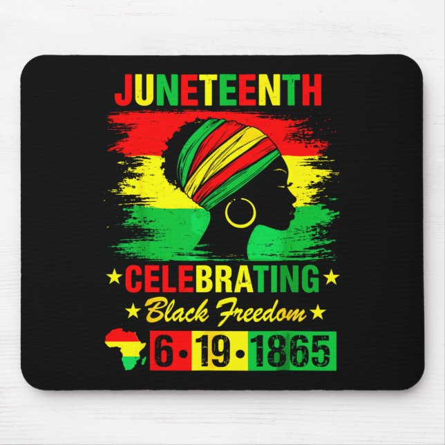 Juneteenth 19 juni 1865 amerikansk afrikan  musmatta (Framsidan)