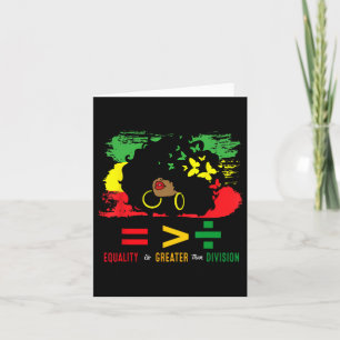 Juneteenth 19 juni 1865 Jämlikhet är större än Kort