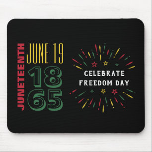Juneteenth 19 juni 1865 Svart historia Eldshow Musmatta