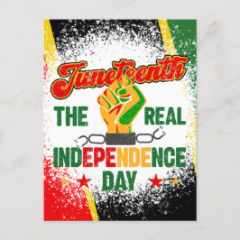 Juneteenth 19 juni 1865 svarta drottningar melanin vykort