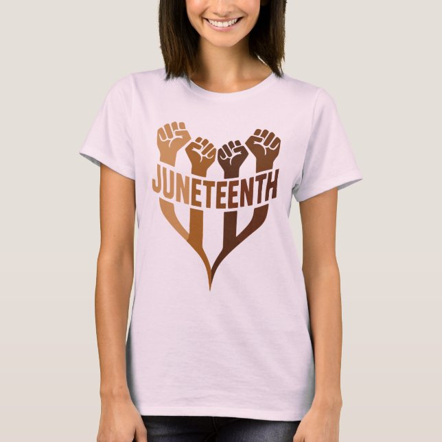 Juneteenth 2025 , Juneteenth 1865 Frihet T Shirt (Framsida)