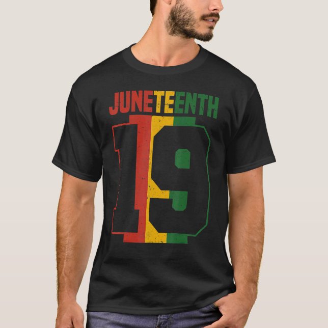 Juneteenth African American Freedom Black History  T Shirt (Framsida)