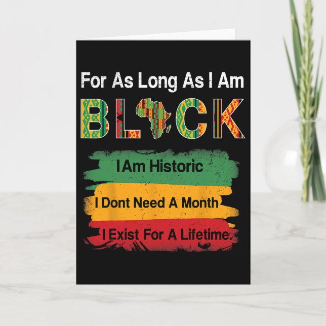Juneteenth Afrika Karttröja Kente Tyg Män Kvinnor  Kort (Framsida)