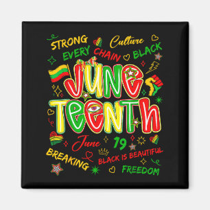 Juneteenth afrikansk svart frihet 19 juni 1865 magnet