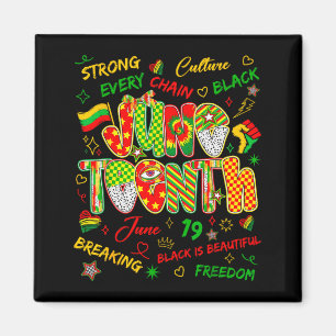 Juneteenth afrikansk svart frihet 19 juni 1865 magnet