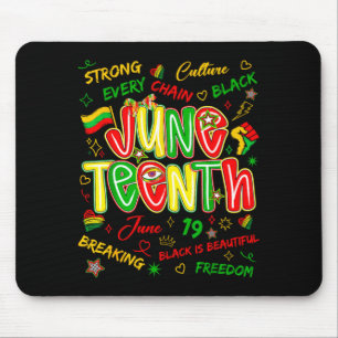 Juneteenth afrikansk svart frihet 19 juni 1865 musmatta
