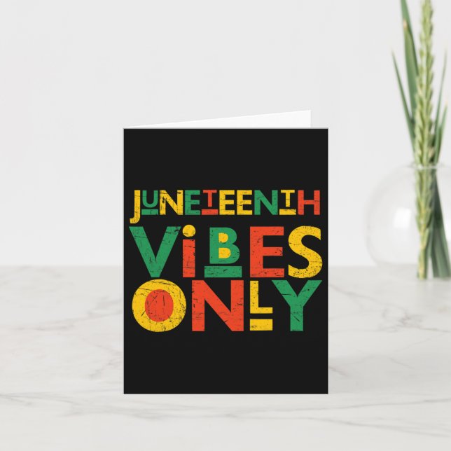 Juneteenth afroamerikanska män Juneteenth svarta k Kort (Framsida)