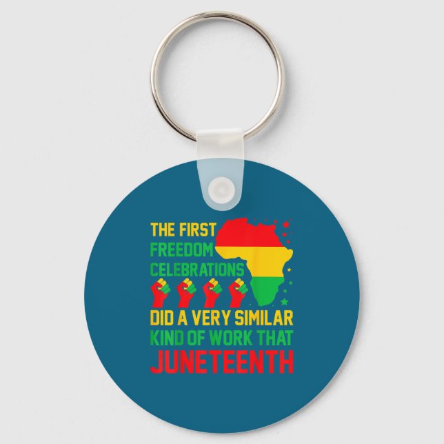 Juneteenth - afroamerikanska medborgarrättigheter  nyckelring (Framsida)