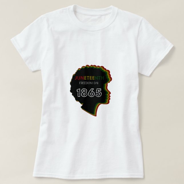 Juneteenth afroamerikanska stolthet frihetsdag Dru T Shirt (Design framsida)