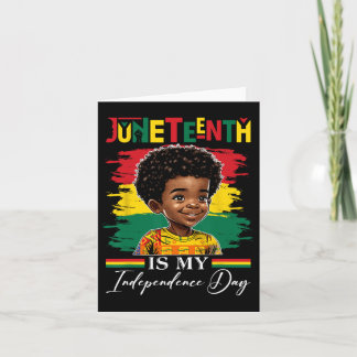 Juneteenth är min självständighetsdag 1865 Afroame Kort