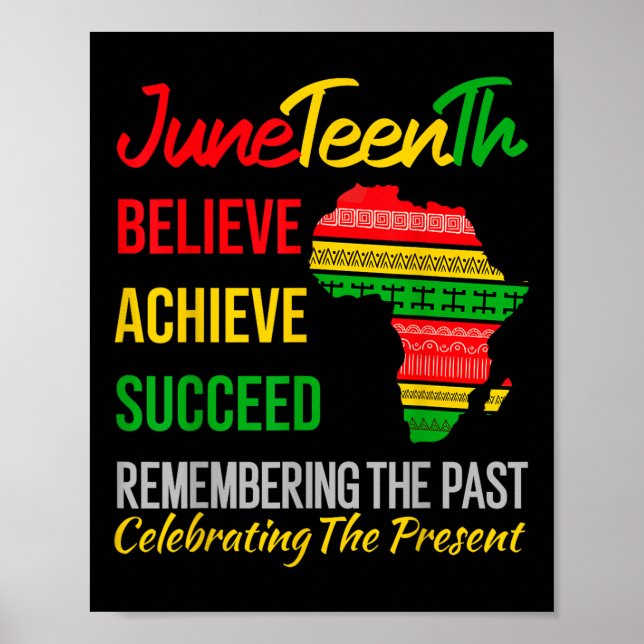 Juneteenth är min självständighetsdag afrikansk 18 poster (Framsidan)