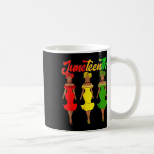 Juneteenth är min självständighetsdag Afro Melanin Kaffemugg