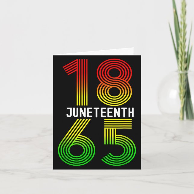 Juneteenth är min självständighetsdag svart stolth kort (Framsida)