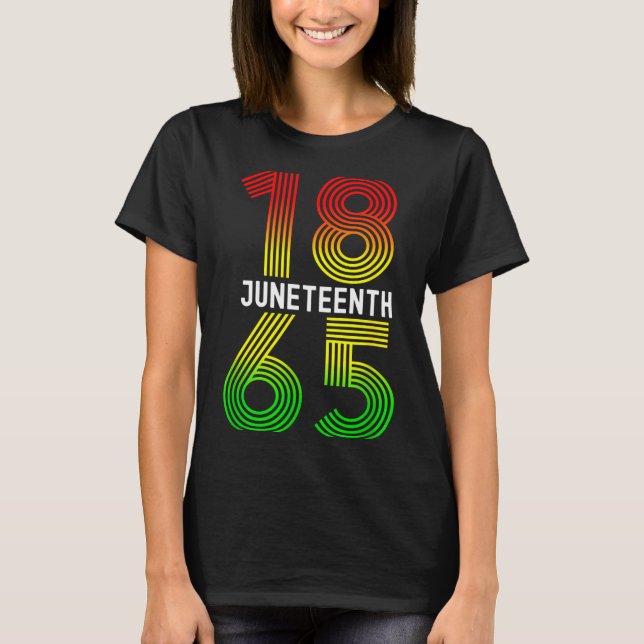 Juneteenth är min självständighetsdag svart stolth t shirt (Framsida)