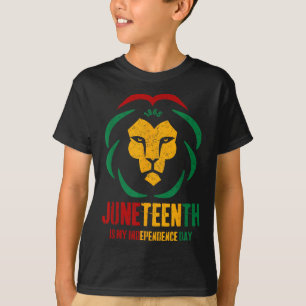Juneteenth är min självständighetsdag Svarta kung T Shirt