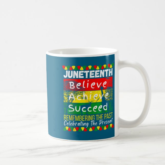 Juneteenth är självständighetsdag svart stolthet m kaffemugg (Höger)