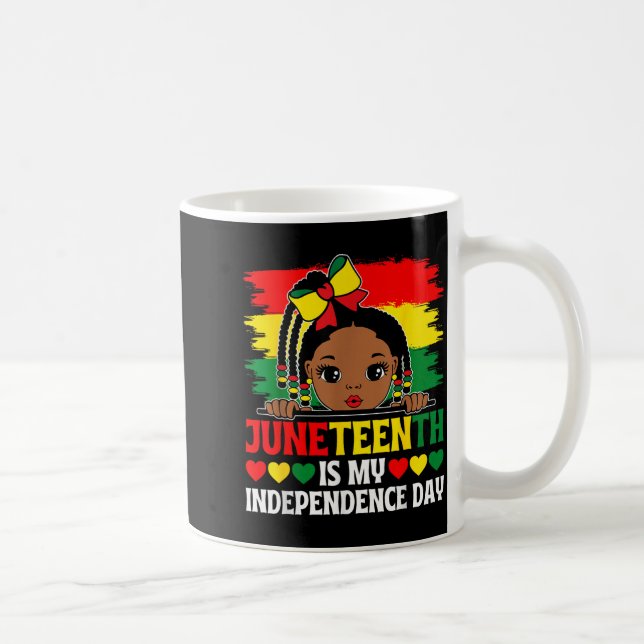 Juneteenth är självständighetsdagen 1865 Afro Mela Kaffemugg (Höger)