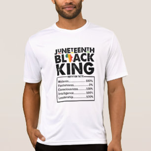 Juneteenth Black King Näringsfakta Melanin T Shirt