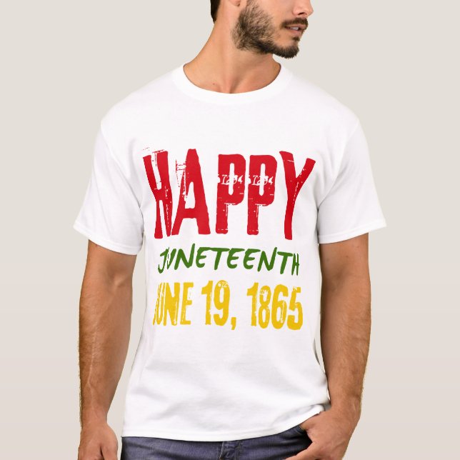 Juneteenth bryter varje kedja sedan 1865, 19 juni t shirt (Framsida)