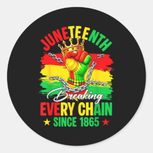 Juneteenth bryter varje kedja sedan 1865 afrikan runt klistermärke