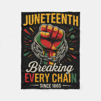 Juneteenth bryter varje kedja sedan 1865 frihet fleecefilt
