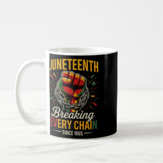 Juneteenth bryter varje kedja sedan 1865 frihet kaffemugg