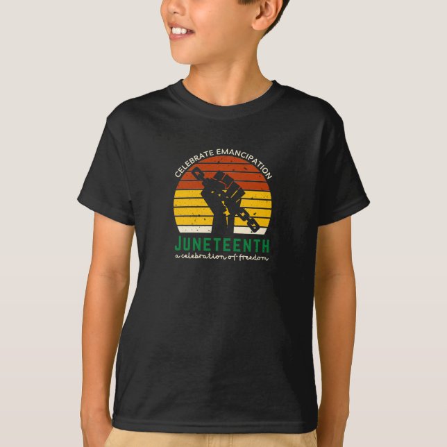 Juneteenth Celebrating Freedom T-Shirt (Framsida)