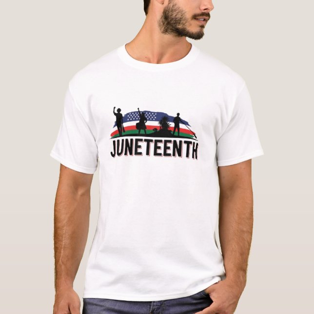 Juneteenth Celebration: Vibrant Art T Shirt (Framsida)