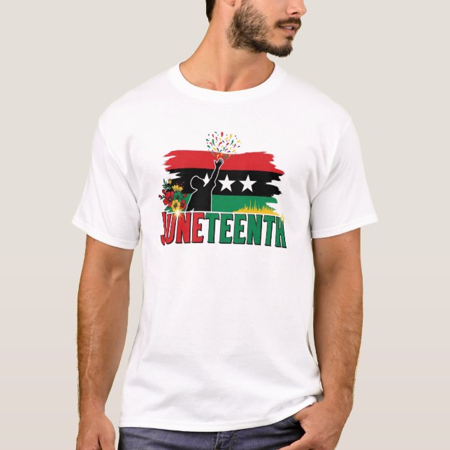 Juneteenth Celebration: Vibrant Art vintage T Shirt (Framsida)