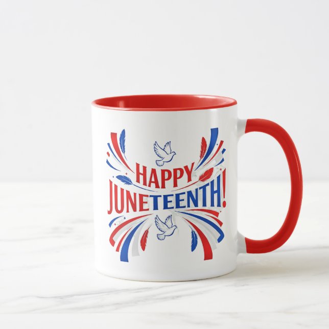 Juneteenth Celebratory Coffee Mug (11 oz.) Mugg (Höger)
