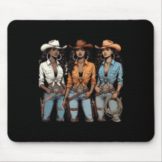 Juneteenth Cowgirl Western Melanin Svart Historia Musmatta