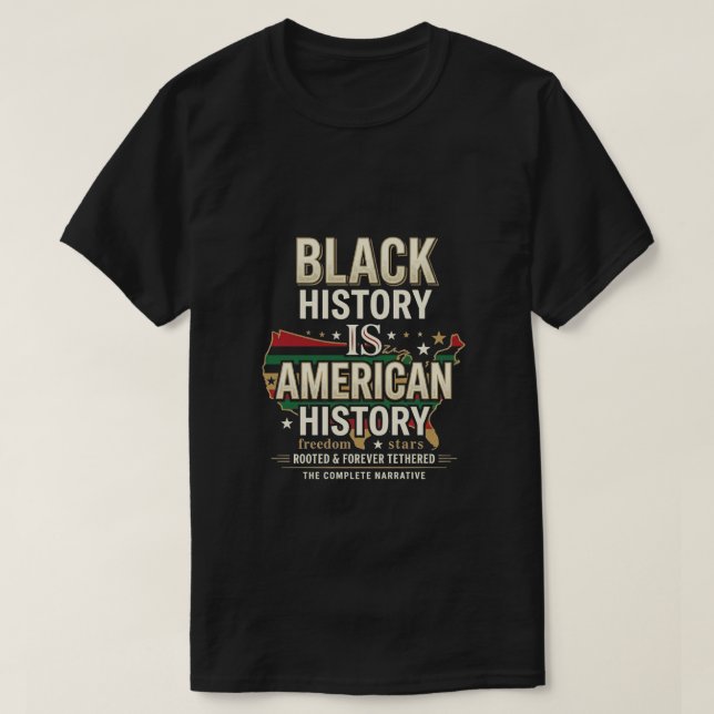 Juneteenth-dagen - svart afroamerikansk historia t shirt (Design framsida)