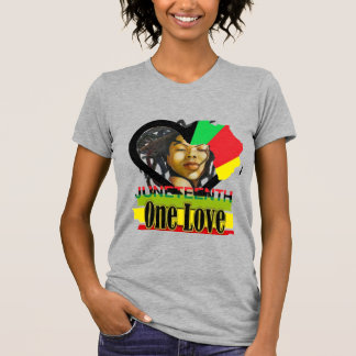 Juneteenth-design för tjejen i dig t shirt