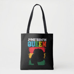 Juneteenth-drottning Svart Afro Melanin Flicka Tygkasse