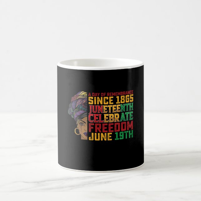 Juneteenth En Dag För Minne Svart Frihet Kaffemugg (Center)