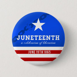 Juneteenth ett firande av befrielsen knapp