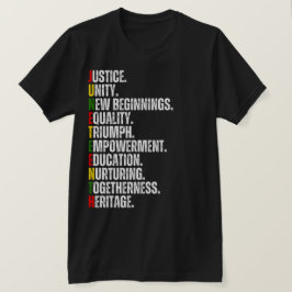 JUNETEENTH-färgad text T Shirt