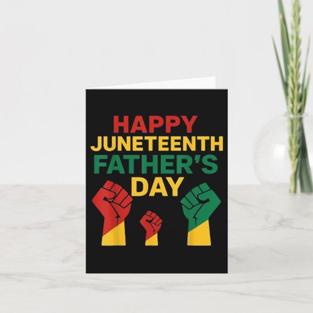 Juneteenth Fars Dag Svarta Pridefirande,da Kort (Framsida)