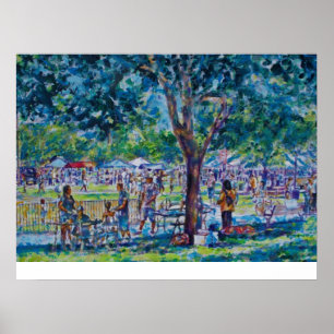 JUNETEENTH-FESTIVALANNS ARBOR PERSON SOM DRAR EN POSTER