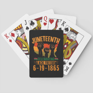 Juneteenth firande av svart frihet 186 afrikansk casinokort