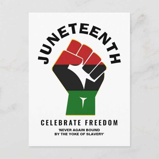 JUNETEENTH, Firande Freedom Vykort (Framsida)