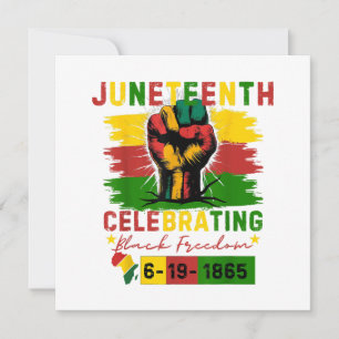 Juneteenth Firande Svart Frihet Svart Historia Inbjudningar